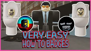 Roblox - How to get  BADGES in STRANGE BATHTUB WAR (UPDATE 14)