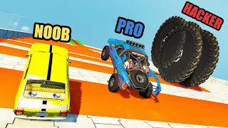 NOOB vs PRO vs HACKER #39 - Beamng drive