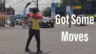 Philippines Lifestyle... Trike Ride Reveals Dancing Traffic Enforcer with Some SKILLS!