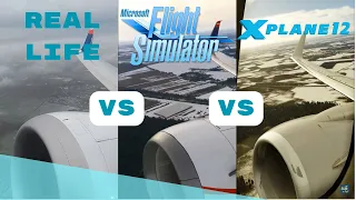 MSFS 2020 vs X-Plane 12 vs Real Life! Takeoff and Climb out from the Berlin