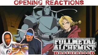 Fullmetal Alchemist: Brotherhood - Opening 1-5 [REACTION]