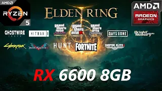 RX 6600 8GB + Ryzen 5 5600X Test in 16 Games in 2022