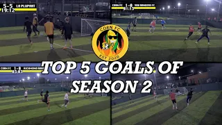 TOP 5 GOALS OF SEASON 2 | CORN FC 5 A-SIDE FOOTBALL