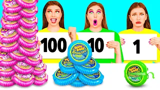 100 Слоев Еды Челлендж | Mukbang от TeenTeam Challenge