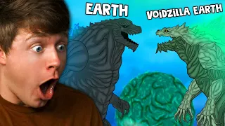 Reacting to GODZILLA EARTH vs VOIDZILLA EARTH! (Epic Battle)