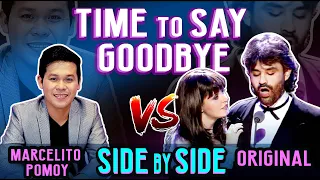 Marcelito Pomoy VS Sarah Brightman and Andrea Bocelli -Time To Say Goodbye | SIDE BY SIDE COMPARISON