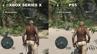 Assassin's Creed IV: Black Flag PS5 vs Xbox Series X Load Time & Graphics Comparison