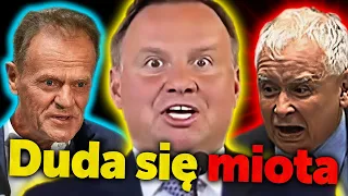 Duda się miota. Prezydent ma dość Kaczyńskiego, ale nie umie się dogadać z Tuskiem.