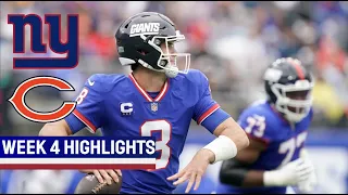 Giants vs Bears Week 4 2022 Highlights