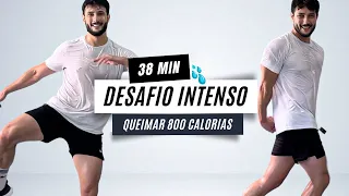 38 Min de CARDIO EM CASA para emagrecer sem flacidez ( 800 calorias🔥 )