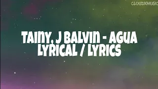Tainy, J Balvin - Agua (Music From "Sponge On The Run"Movie/ Lyrics)
