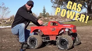 MAN and his MONSTER TRUCK RiDE AGAIN! 49cc GAS POWER ENGINE | RC ADVENTURES