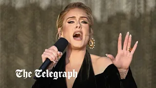 Adele gets emotional as she sings Hello at BST Hyde Park