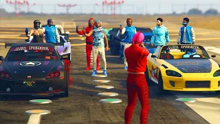 GTA 5 ONLINE BLOODS VS CRIPS STREET RACE  🔵🔴 gta 5