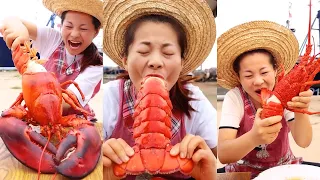 THÁNH ĂN CHỰC (P2) Tik Tok China 🦐🦀🦑 Đem TÔM HÙM Đi Đổi Cơm Ăn