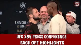 Full UFC 285: Pre Fight Press Conference Face Off Highlights