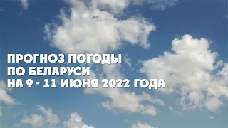 Видеопрогноз погоды по Беларуси на 9-11 июня 2022 года