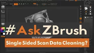 #AskZBrush: “Any tips for cleaning up single sided scan data?”