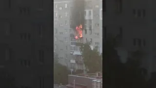 Пожар в автозаводе ул. Краснодонцев 17 11.07.2020