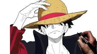 How To Draw Luffy (King) | Step By Step | One Piece