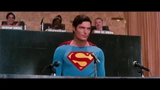 Superman IV - Superman talking to the United Nations