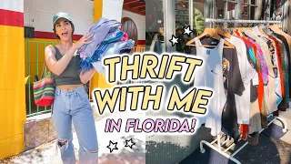 THRIFT WITH ME IN FLORIDA (finally!!!) ☆ THRIFT HAUL + GIVEAWAY!