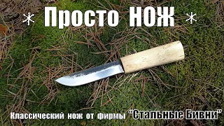 Просто НОЖ - универсальный нож от фирмы Стальные Бивни. Выживание. Тест №149