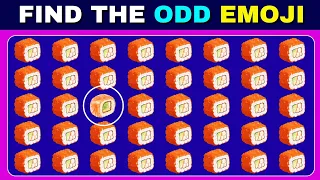 Find The Odd Emoji Out | Spot The Difference Emoji Puzzle Game 😍🥰 | Emoji Quiz | Find The Difference