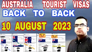 Australia Tourist Visas Approved in August 2023 | Australia Visa Trend | Australia Subclass 600 Visa