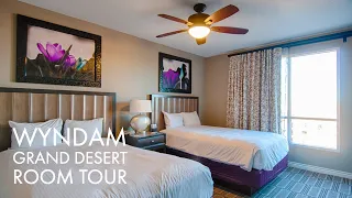 Las Vegas Wyndham Grand Desert 2 bedroom suite Hotel Room Tour