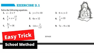 Exercise 2.1 - Linear equations in one variable - Ch.2 Class 8 | NCERT | Best Methods 🔥