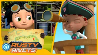 Rusty and the Pirates of Sparkton Hills | Rusty Rivets | Cartoons for Kids