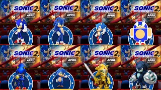 Sonic Dash x Sonic the Hedgehog 2 - SONIC VS MOVIE SONIC CLASSIC SONIC ANDRONIC BABY SONIC