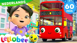 🚍 De wielen van de bus 🚍 | Lellobee Nederlands | Kinderliedjes | Leervideo's voor kinderen