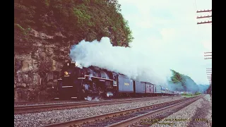 NKP #765, Steam train Highballs on Conrail in 1985, Pittsburgh, PA.