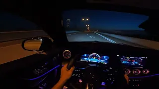 2022 Mercedes E53 AMG COUPE, GoPro hero10 POV night ride, Vero Beach, Florida