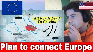 American Reacts How Czechia plans to connect Europe’s major rivers