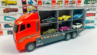 13 Type Tomica Cars ! Tomica opening and put in big Okatazuke convoy (red color of fire)