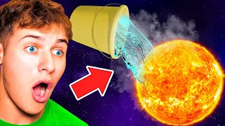 WHAT HAPPENS If You Pour ALL EARTHS WATER On The SUN?!