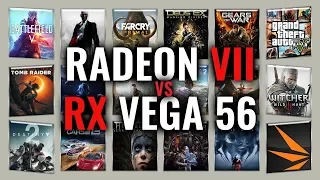 RADEON VII vs RX VEGA 56 Benchmarks | Gaming Tests Review & Comparison | 53 tests