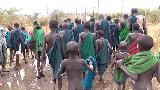 Headed to the Donga -- Villages near Kibish