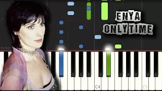 Enya - Only time - Piano Tutorial Synthesia (Download MIDI)