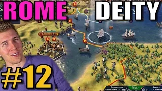 Civilization 6: Rome [Deity TSL Earth Map w/16 civs] Part 12 - Civ 6 Gameplay / Let's Play