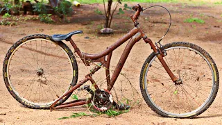 Old and Rusted Mountain Bicycle Restoration