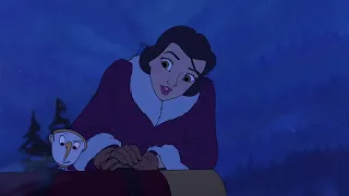 Beast saves Belle from drowning (from Beauty and the Beast: The Enchanted Christmas [1997])