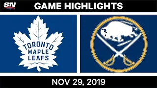 NHL Highlights | Maple Leafs vs. Sabres – Nov. 29, 2019