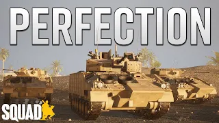 PERFECTION 3: MAXIMUM TEAMWORK, 0 DEATHS WITH THE BRITISH 40MM WARRIOR | Squad 100 Player Gameplay