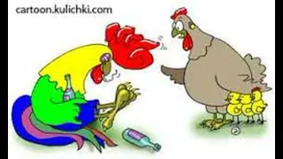 Убегает курица от петуха #анекдот