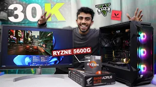 30,000rs PC Build With Ryzen 5 5600G! 🤩 Hard Gaming & Editing Test! Best Budget PC⚡️