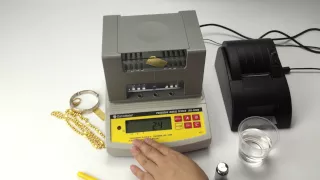 Demo video for gold purity tester,gold density tester,gold karat tester DH-300K